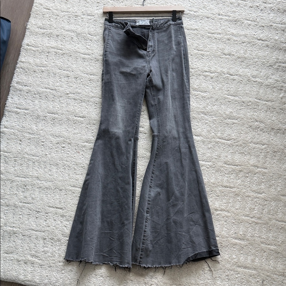 Gray Flared Jeans free people size 26